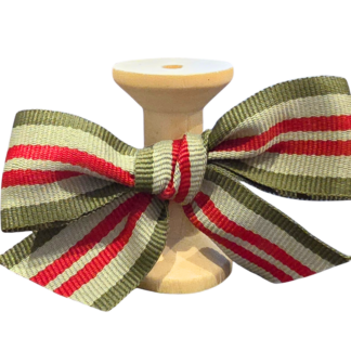 No 154 - Khaki Stone Red Stripe 25mm