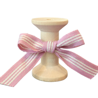 No 161 - D.Pink and Lt. Cream Stripes 12mm