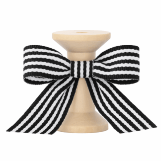 No 114 - Black & White Stripe 15mm