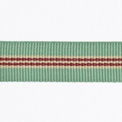 No 159 - Sage Beige Maroon Stripe 15mm - Image 2