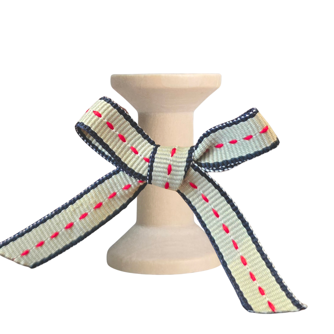 No 004 - Navy, Stone, Red Stitch 10mm - Image 3