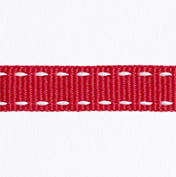 No 005 - Red & White Saddle-stitch 10mm - Image 2