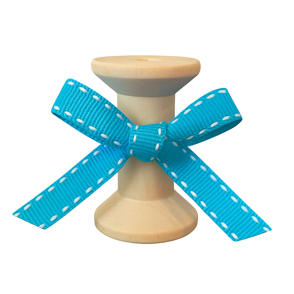 No 007 - Budgie & White Saddle-stitch 10mm