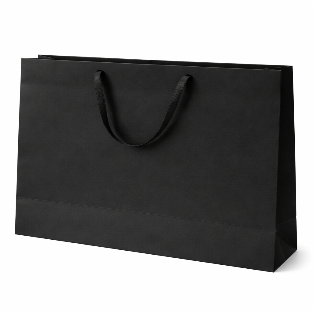 Black Giant 350 x 480 x 140mm with Ribbon handles