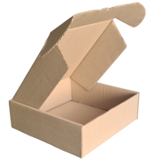 Brown Kraft Square Shipper Box - 300 x 300 x 100mm