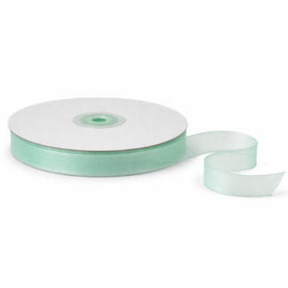 Aqua Blue Organza Ribbon 18mm x 100m