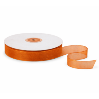 Rust Organza Ribbon 18mm x 100m