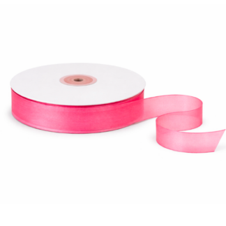 Shocking Pink Organza Ribbon 18mm x 100m