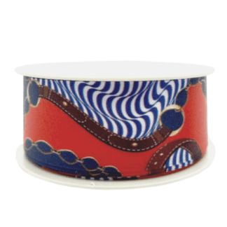 Scarf - "G" Red & Navy 38mm x 15m