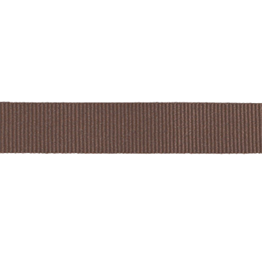 Petersham Ribbon - Solid Brown - 15mm x 20m roll - Image 3