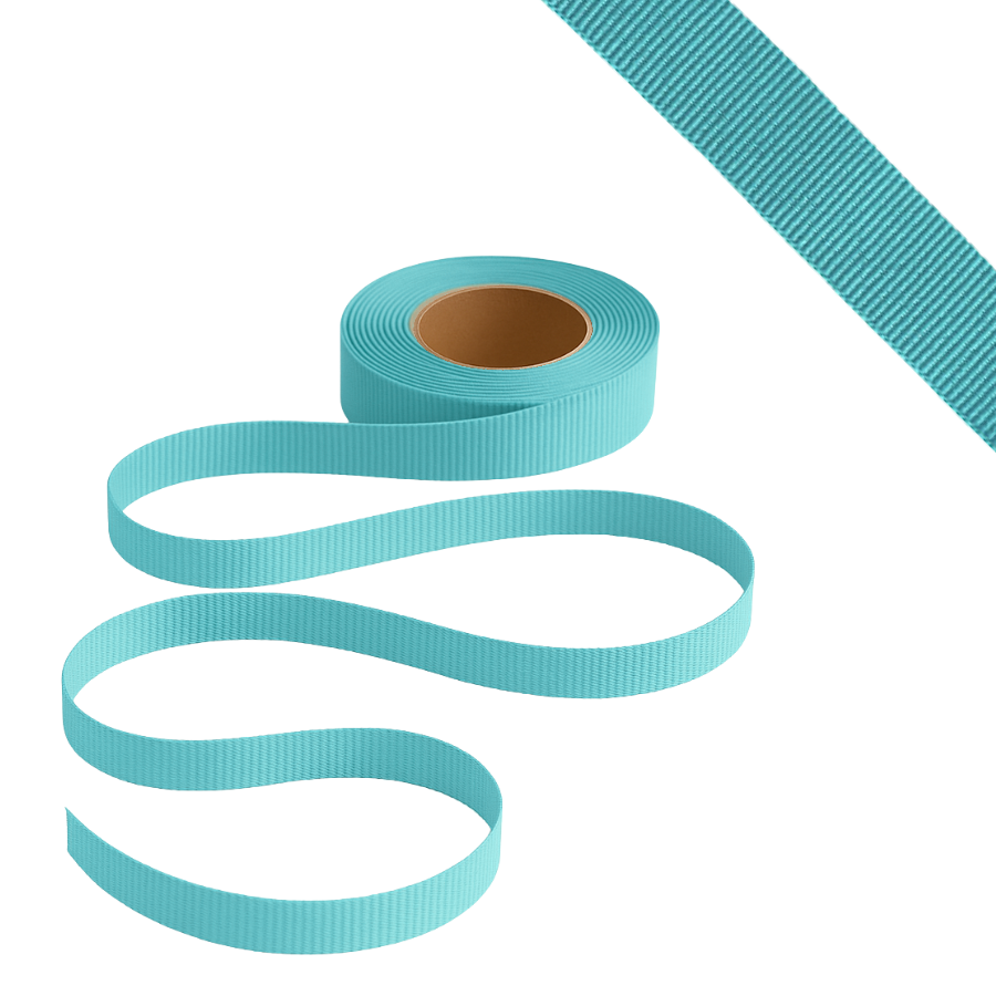Petersham Ribbon - Solid Budgie Blue - 15mm x 20m roll