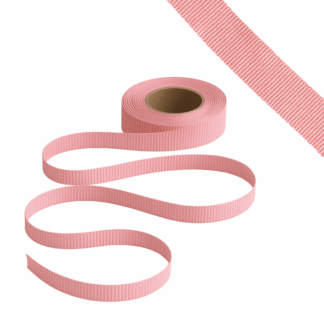 Petersham Ribbon - Solid Elland Pink - 15mm x 20m roll