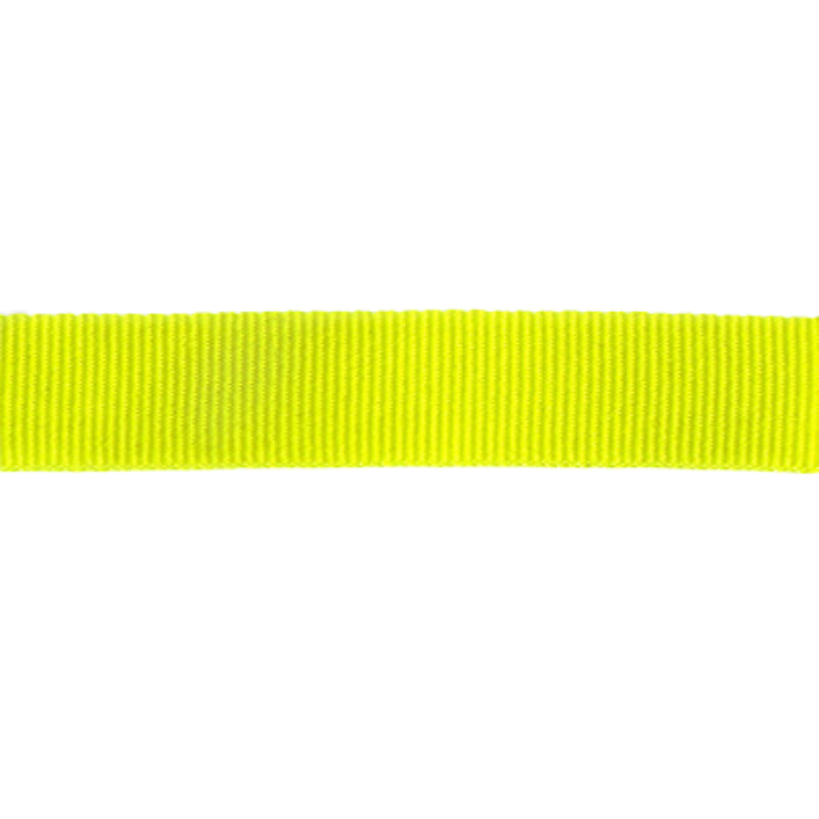 Petersham Ribbon - Solid Fluorescent Lime - 15mm x 20m roll - Image 3