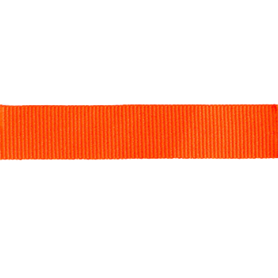 Petersham Ribbon - Solid Fluorescent Orange - 15mm x 20m roll - Image 3