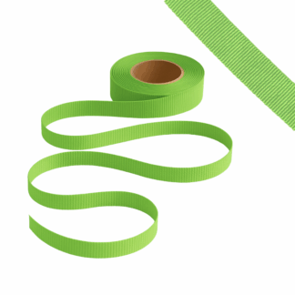 Petersham Ribbon - Solid Lime - 15mm x 20m roll