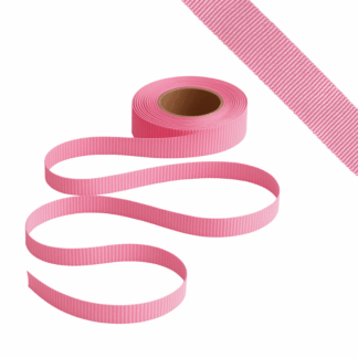 Petersham Ribbon - Solid Mallow Pink - 15mm x 20m roll