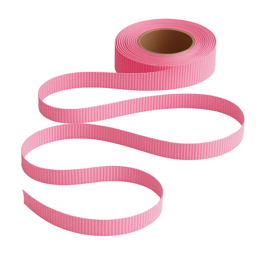 Petersham Ribbon - Solid Mallow Pink - 15mm x 20m roll - Image 2