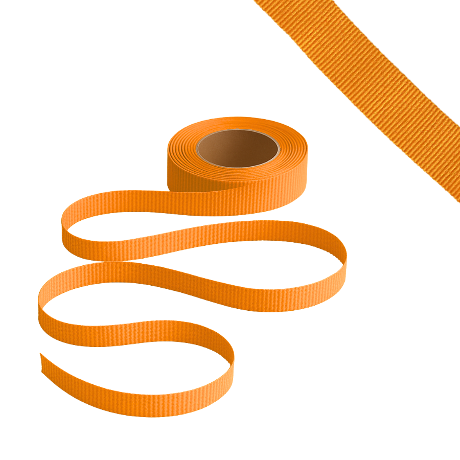 Petersham Ribbon - Solid Marigold - 15mm x 20m roll