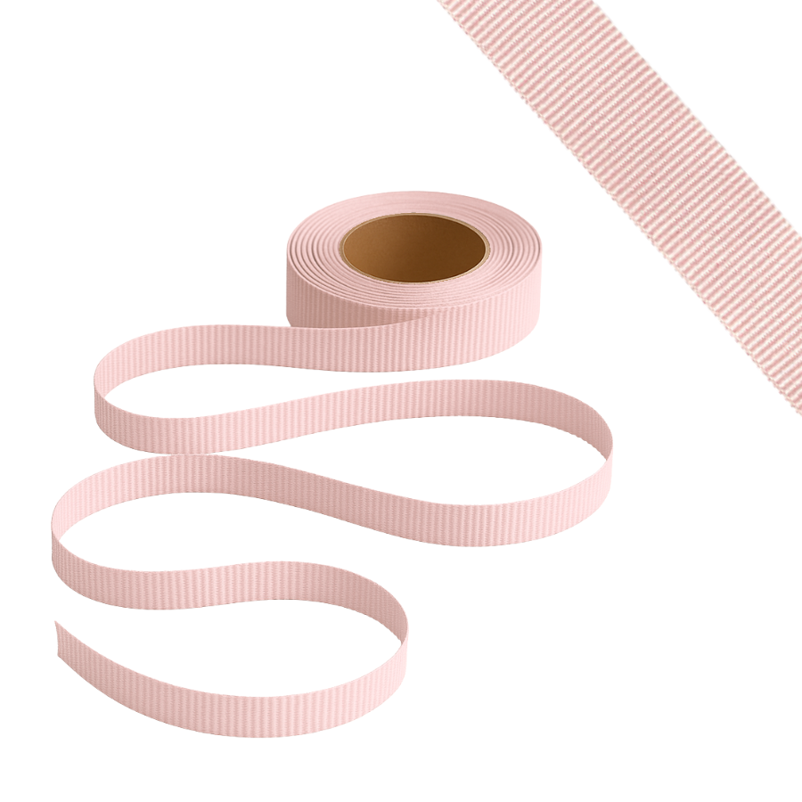 Petersham Ribbon - Solid Rose Pink - 15mm x 20m roll