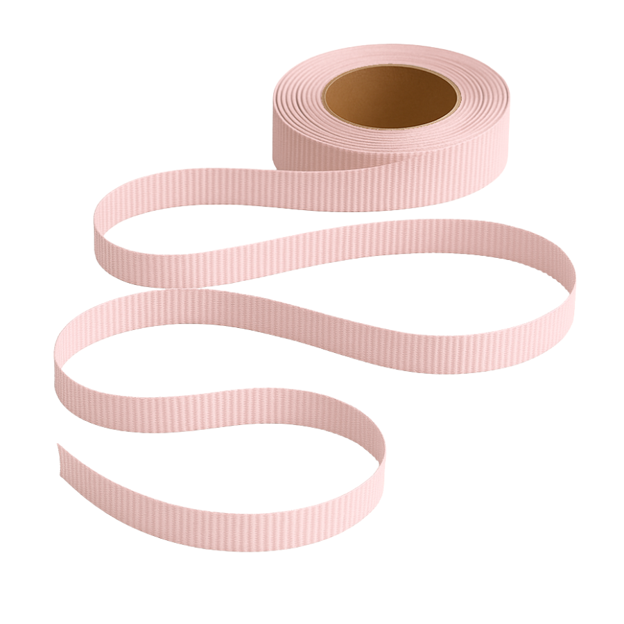 Petersham Ribbon - Solid Rose Pink - 15mm x 20m roll - Image 2