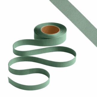 Petersham Ribbon - Solid Sage - 15mm x 20m roll