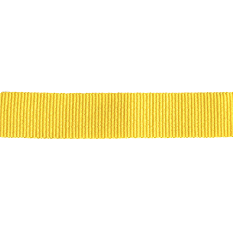Petersham Ribbon - Solid Yellow - 15mm x 20m roll - Image 3