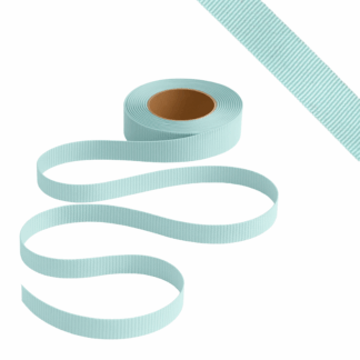 Petersham Ribbon - Solid Aqua - 15mm x 20m roll