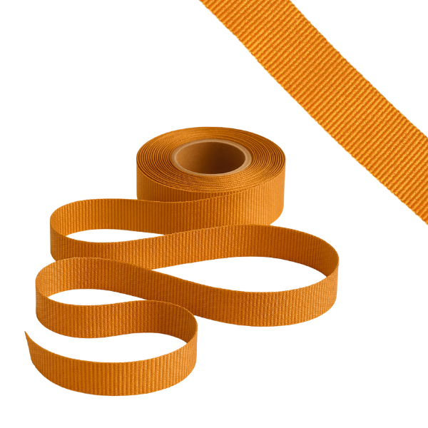 Petersham Ribbon - Solid Marigold - 20mm x 20m roll