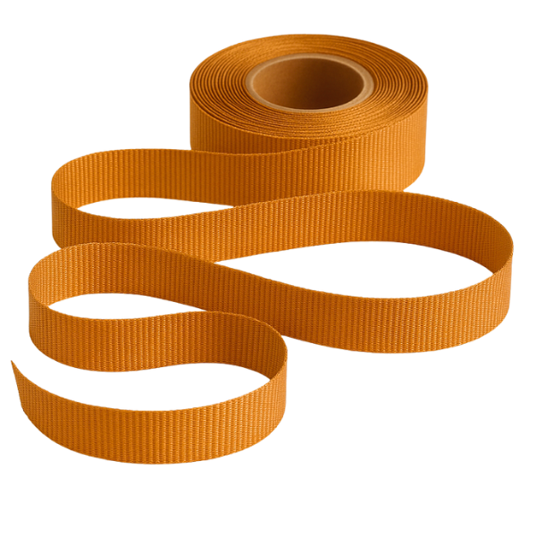 Petersham Ribbon - Solid Marigold - 20mm x 20m roll - Image 2