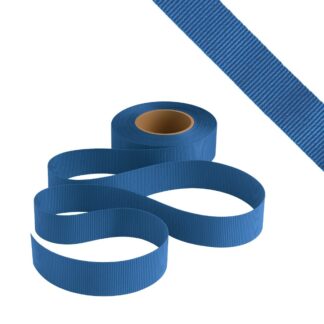 Petersham Ribbon - Solid Pastel Blue - 25mm x 20m roll