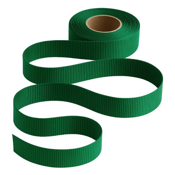 Petersham Ribbon - Solid Beetle Green - 20mm x 20m roll - Image 2