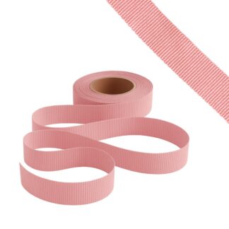 Petersham Ribbon - Solid Elland Pink - 25mm x 20m roll