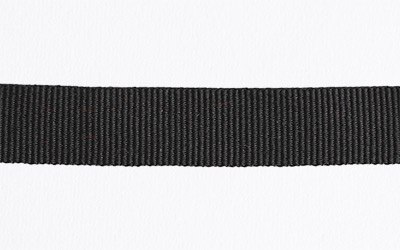 Petersham Ribbon - Solid Black - 25mm x 20m roll - Image 3