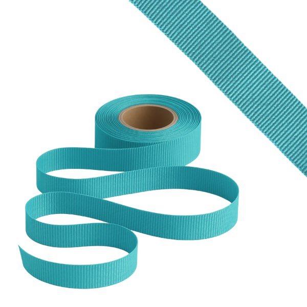 Petersham Ribbon - Solid Budgie Blue - 20mm x 20m roll