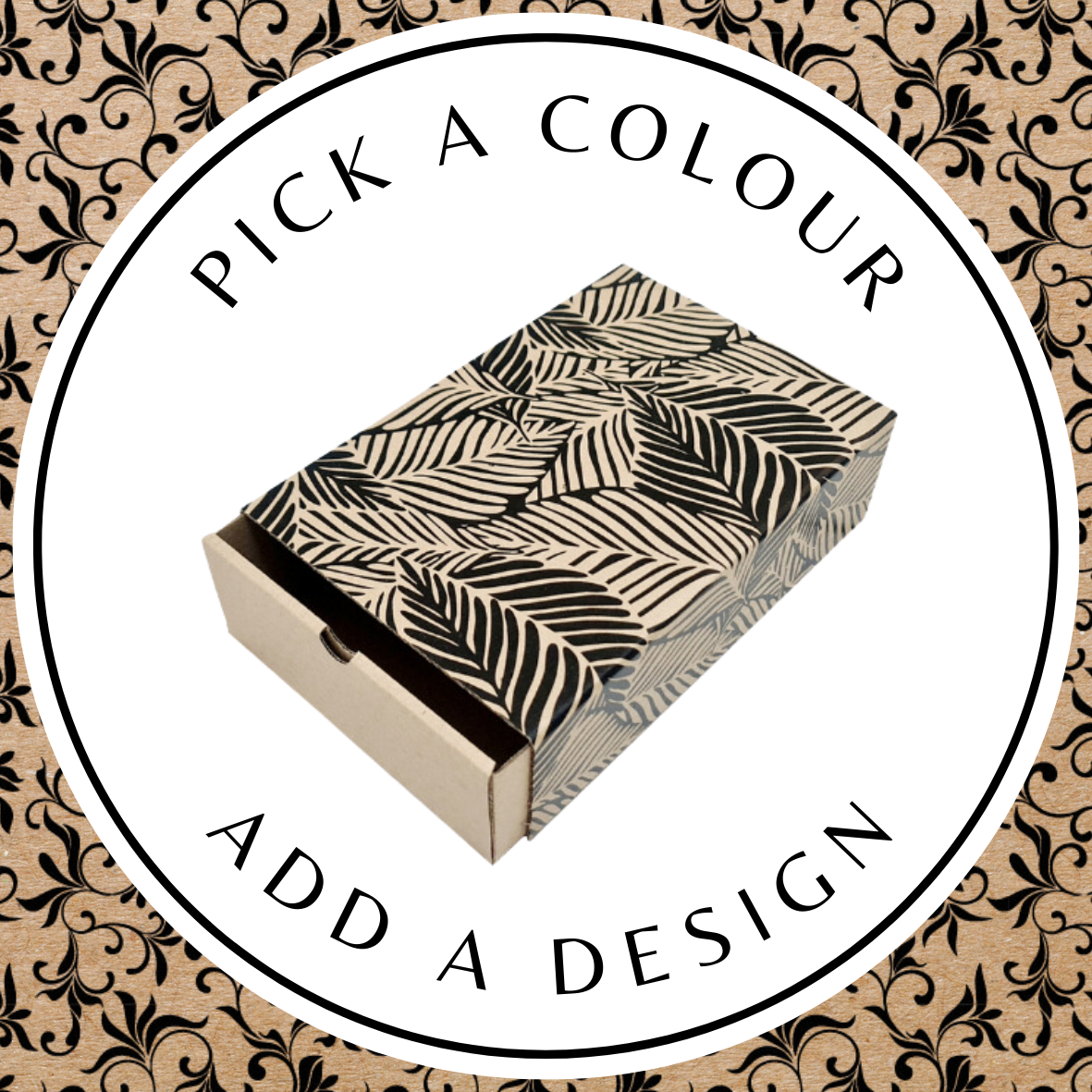 Design Matchbox (M) - Brown Kraft 250 x 175 x 75mm