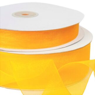 Yellow Organza Ribbon 40mm x 100m