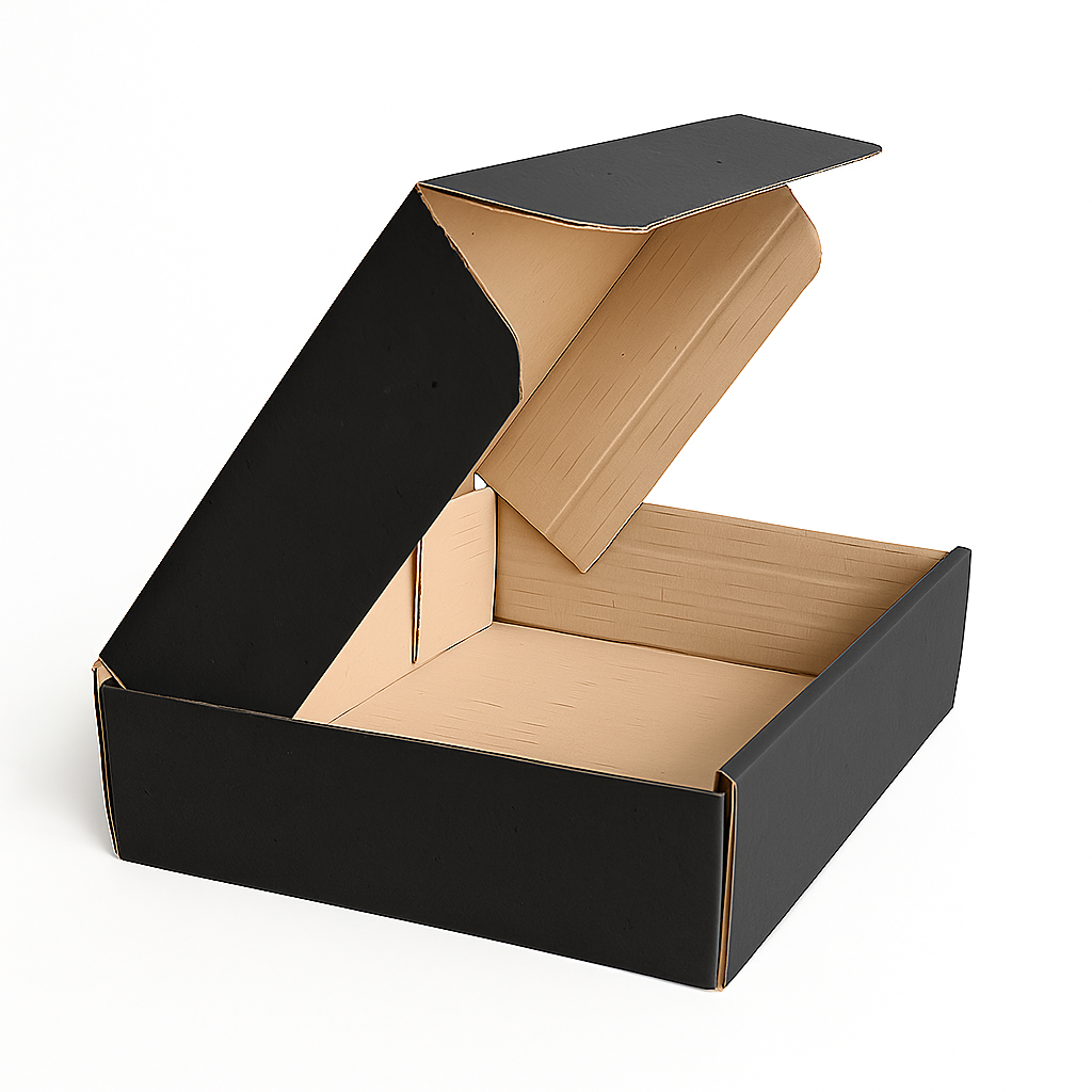 Shipper Box BB Black Kraft – 230 × 160 × 60 mm (Pack of 10)