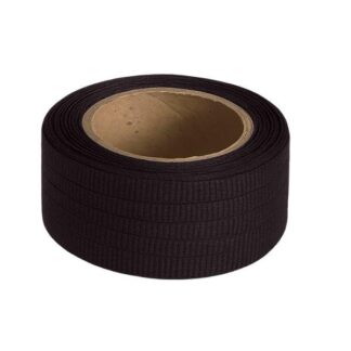 Petersham Ribbon - Solid Black - 4mm x 20m roll