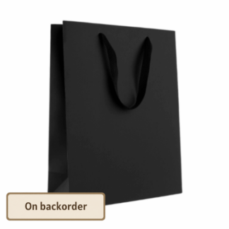 Black A4 320 x 250 x 130mm with Ribbon handles