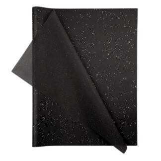 Gemstone Black Wrapping Tissue (25 Sheet Pack)