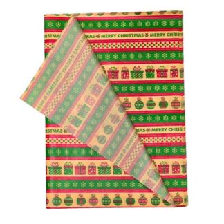 Merry Christmas Wrapping Tissue (25 Sheet Pack)