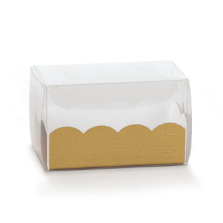 Macaron Box Gold (2) - 80 x 50 x 50mm