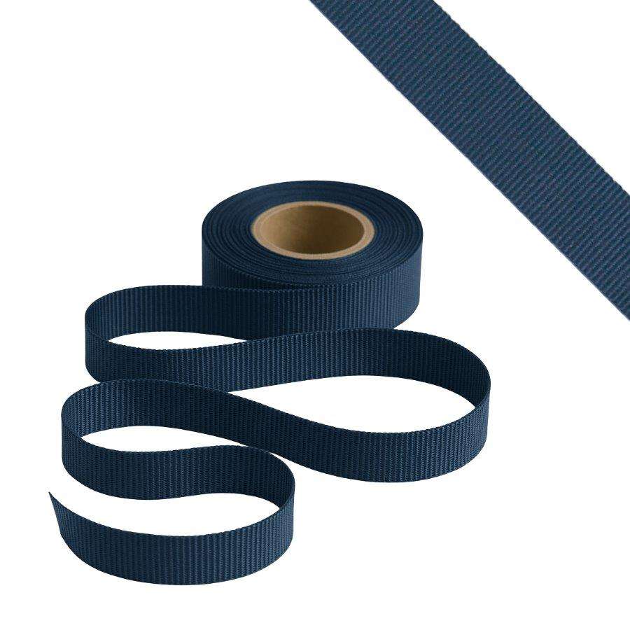 Petersham Ribbon - Solid Navy - 25mm x 20m roll