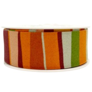 Ribbon - Stripes Browns 38mm x 15m rolls