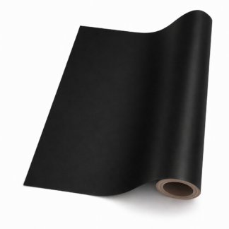 Solid Black Giftwrap (5m x 50cm)