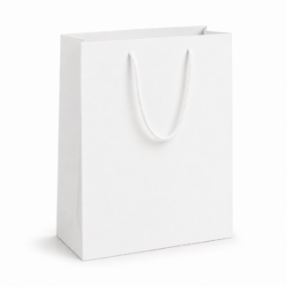 White Kraft A4 Paper Carrier Bag with Handles – 318 x 235 x 125mm