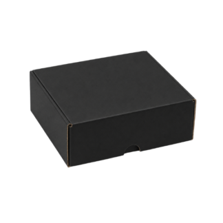Shipper Box XS Black Kraft – 160 × 140 × 50 mm (Pack of 10)